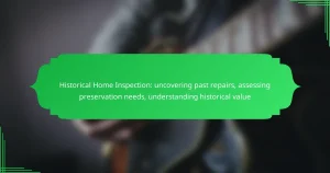 Historical Home Inspection: uncovering past repairs, assessing preservation needs, understanding historical value